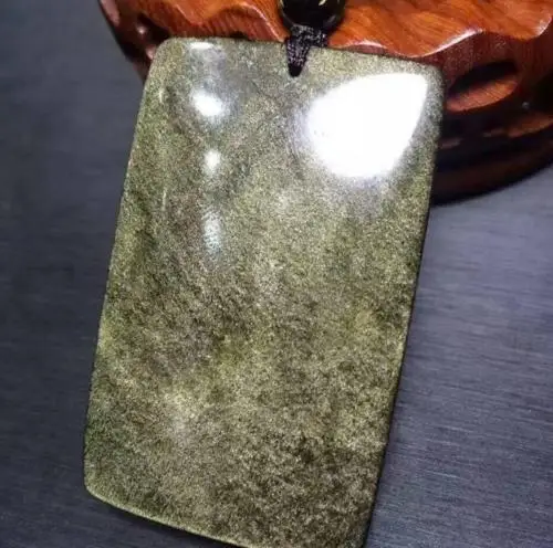 

LETSFUN Fine Jewelry Genuine Natural Gold Eye Obsidian Pi Yao Gift Ideas Pendants Free Shipping
