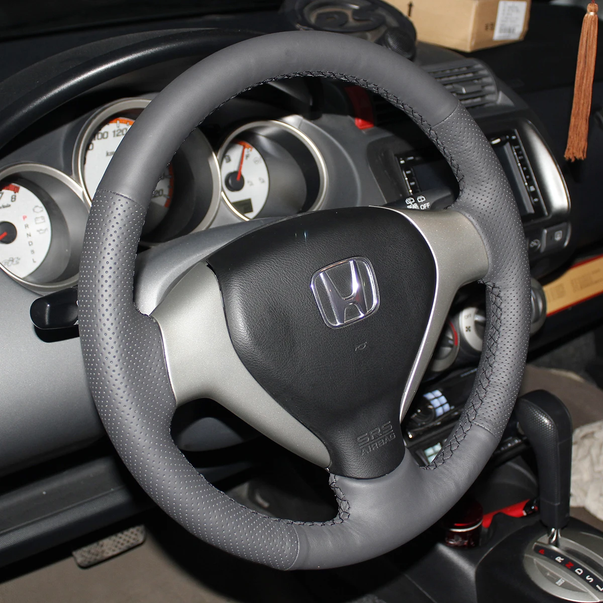 PONSY верхний слой из натуральной коровьей кожи автомобильные чехлы на руль чехол