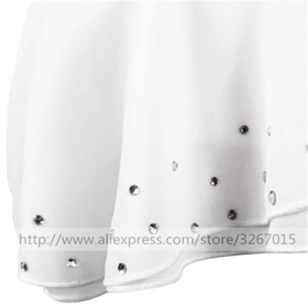 LIUHUO платье для фигурного катания женское на коньках девочек белое с круглым