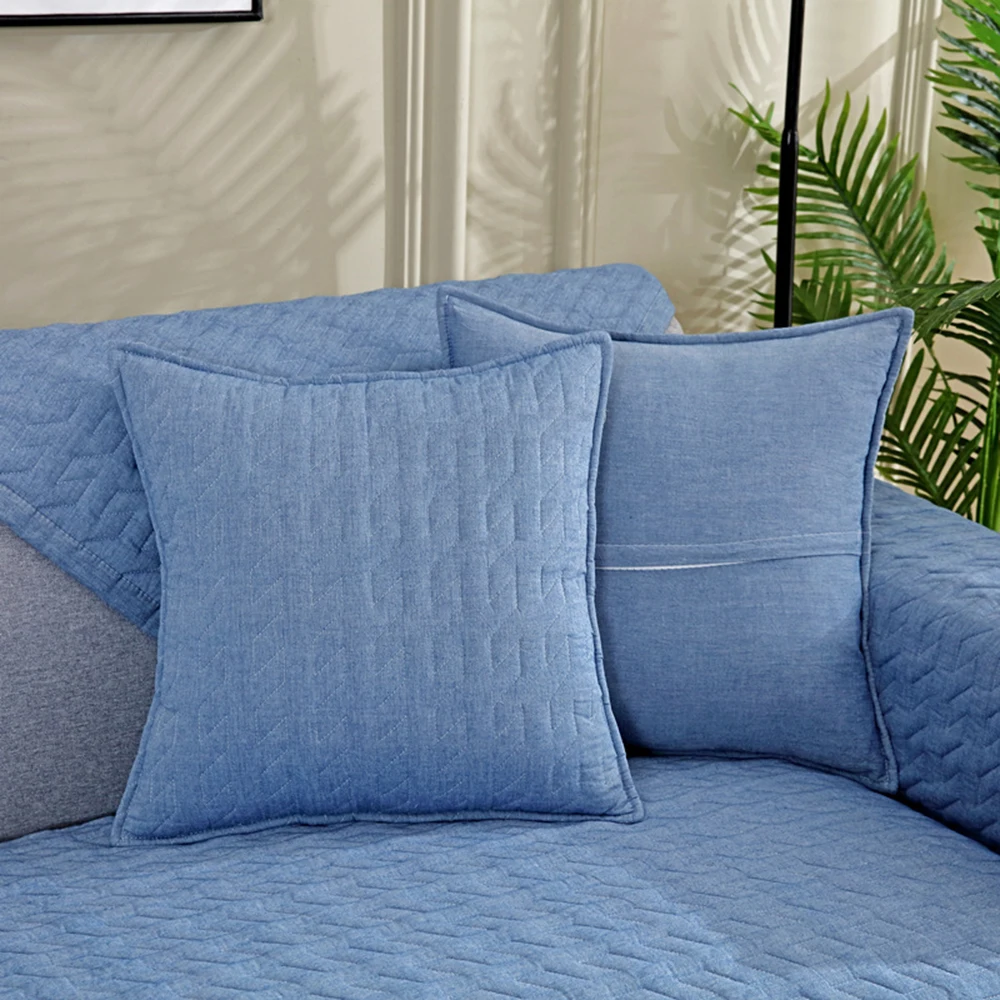 

1PC Non-slip Sofa Towel Nordic Solid Color Removable Furniture Protector Cover for Living Room L-shape Corner Armrest Slipcovers