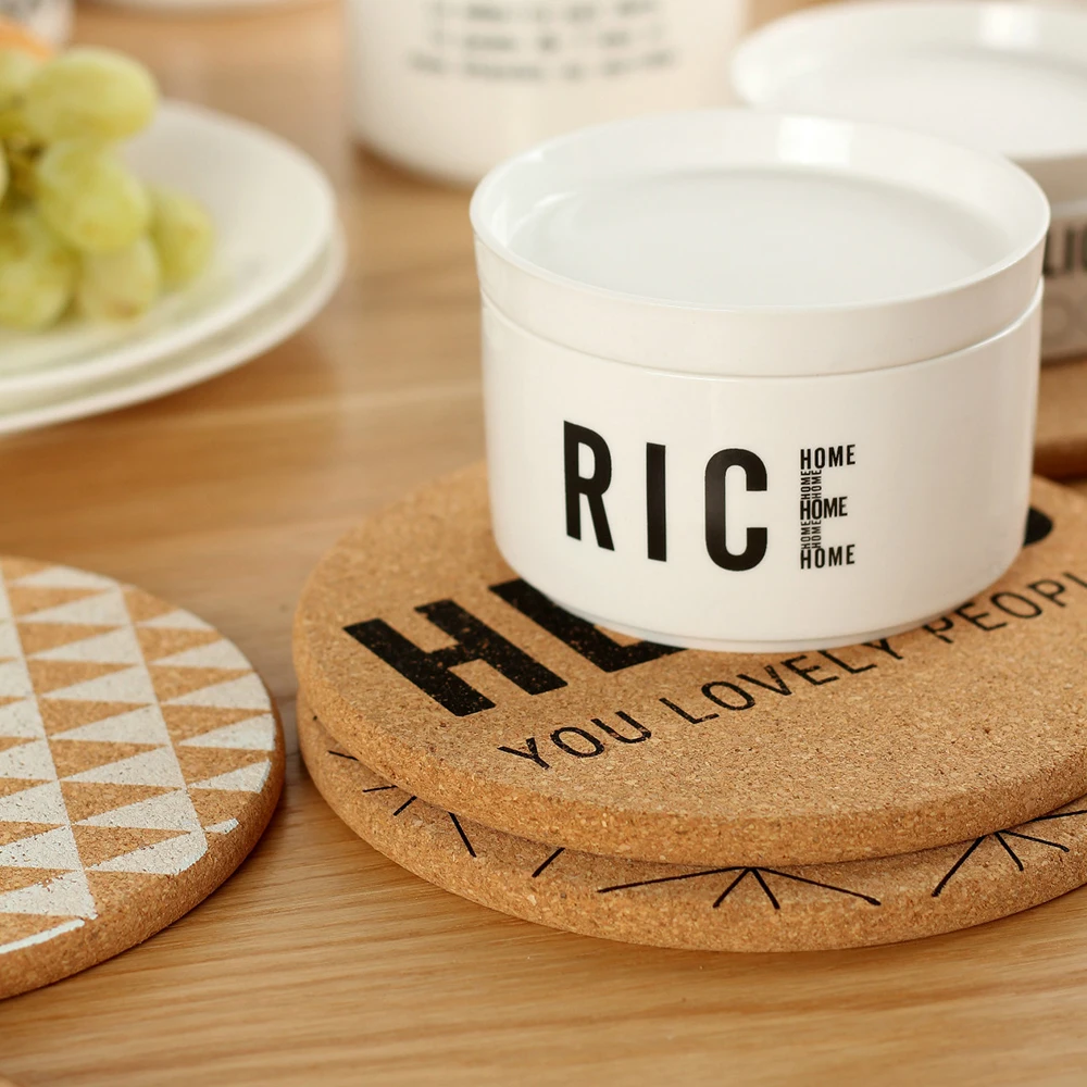 Кофейная чашка коврик для кружки из корквуда Ретро стиль чая столовые приборы