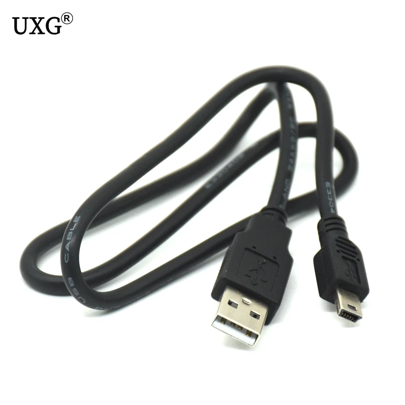 Кабель для передачи данных и зарядки адаптер USB 2 0 A папа мини 5 Pin B Лучшая черная