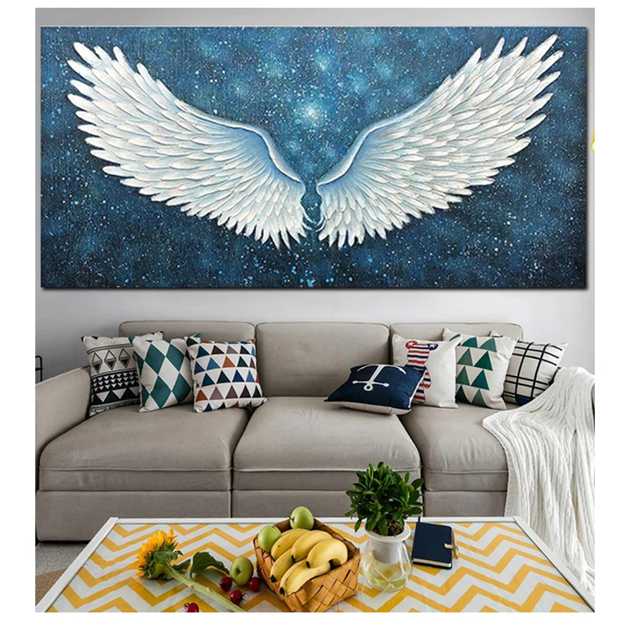 

5d diamond painting cross stitch White wings Diy art embroidery home wall decor inlaid Full square Drill Kit mosaic large X37