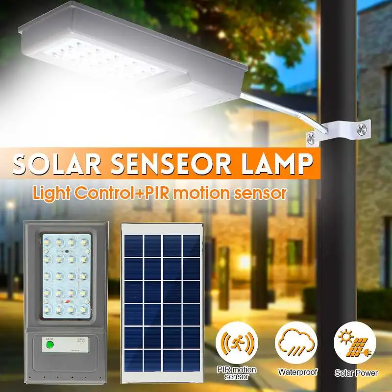 

2835smd 20LED Solar Garland Street Light Wall Lamp PIR Sensor Light Control Lamp Waterproof Outdoor Solar Garden Light