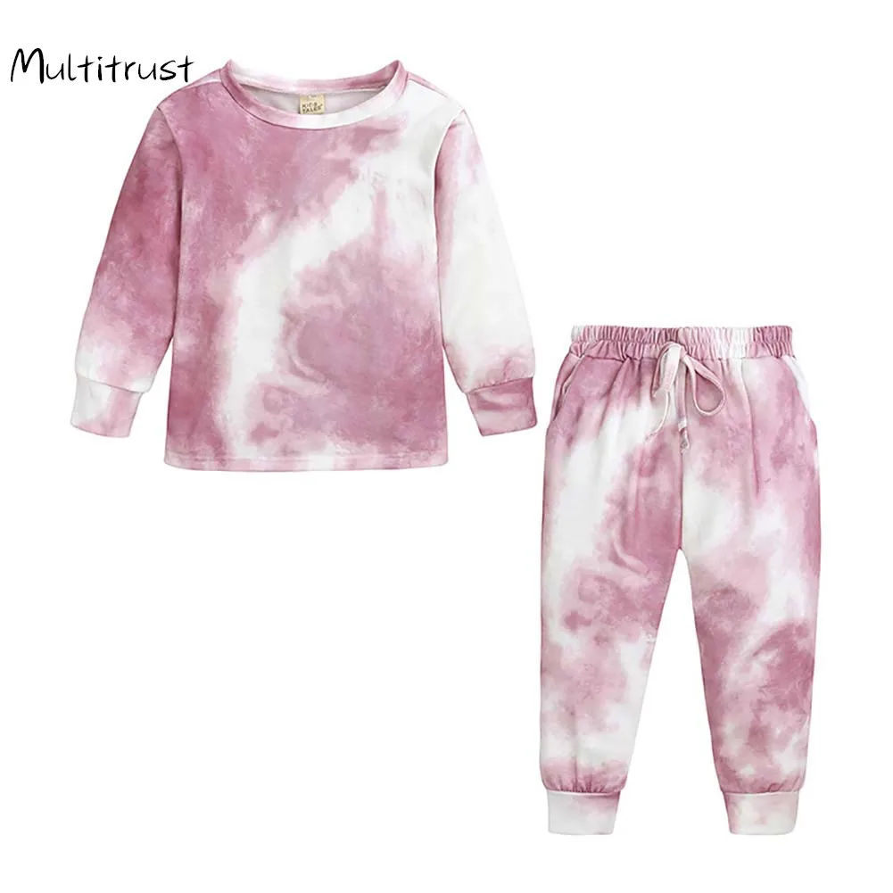 2 шт. детский спортивный костюм с длинными рукавами и брюками|Комплекты одежды