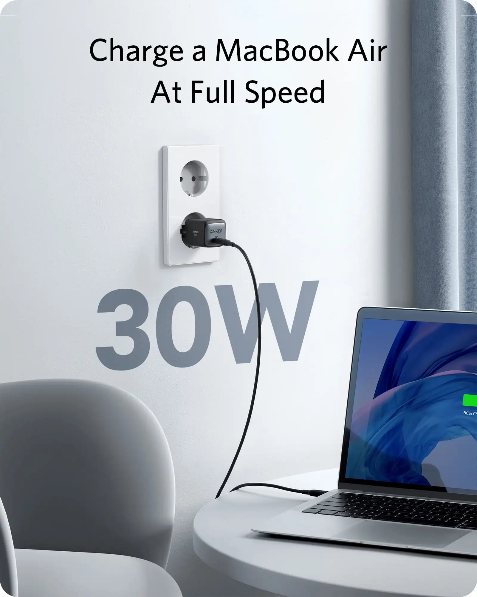 usb c charger anker nano ii 30w fast charger adapter gan ii compact charger not foldable for macbook airiphone 1212 mini free global shipping
