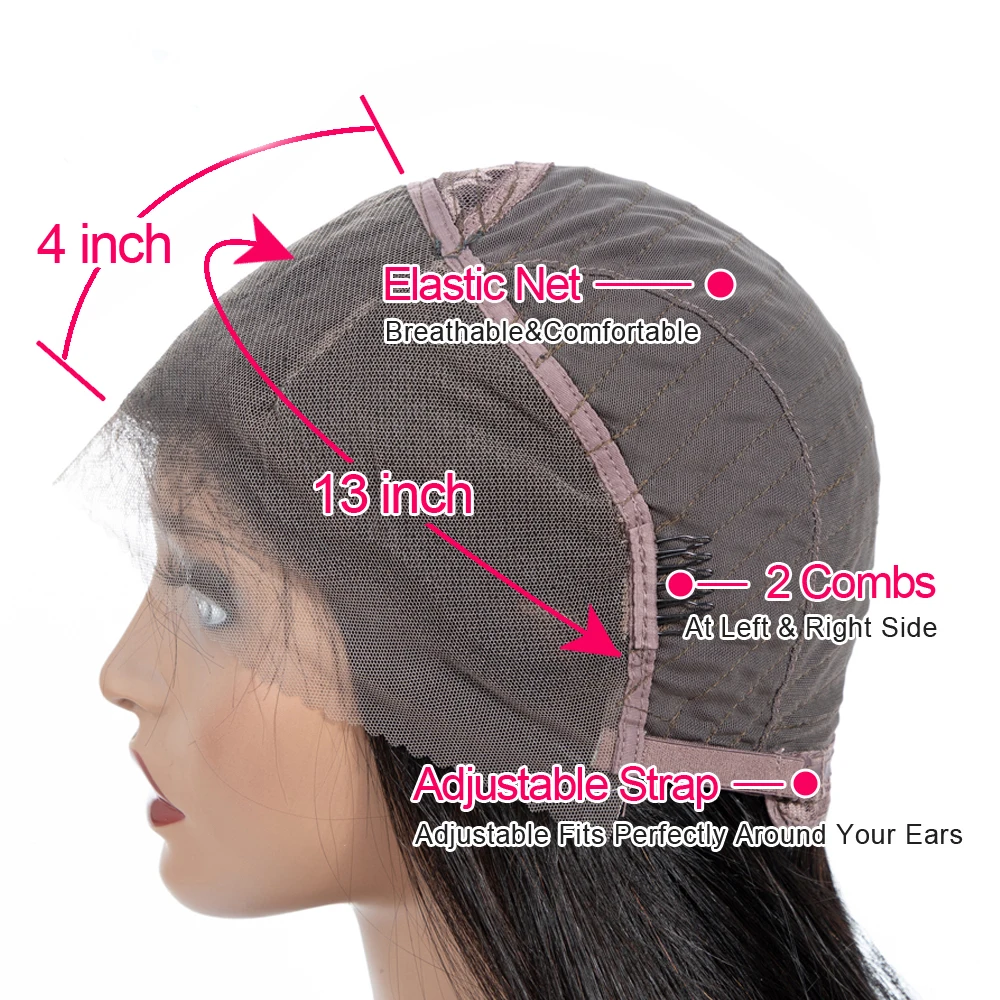 Allrun парик с глубокой волной бесклеевая кружевная передняя часть человеческие