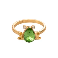 vg 6ym new fashion cute cartoon frog dinosaur diamond ring with the same type of alloy jewelry wholesale direct sales