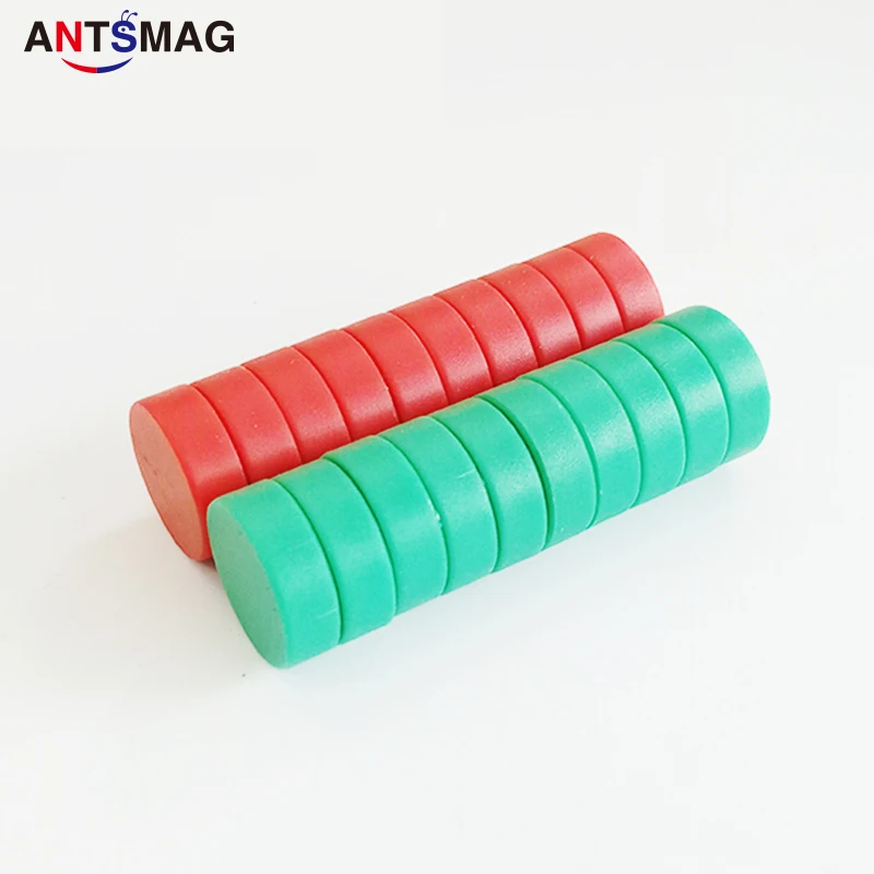 D15X5mm N52 неодимовые Дисковые магниты небьющиеся пластиковые с покрытием DIY постоянные магниты