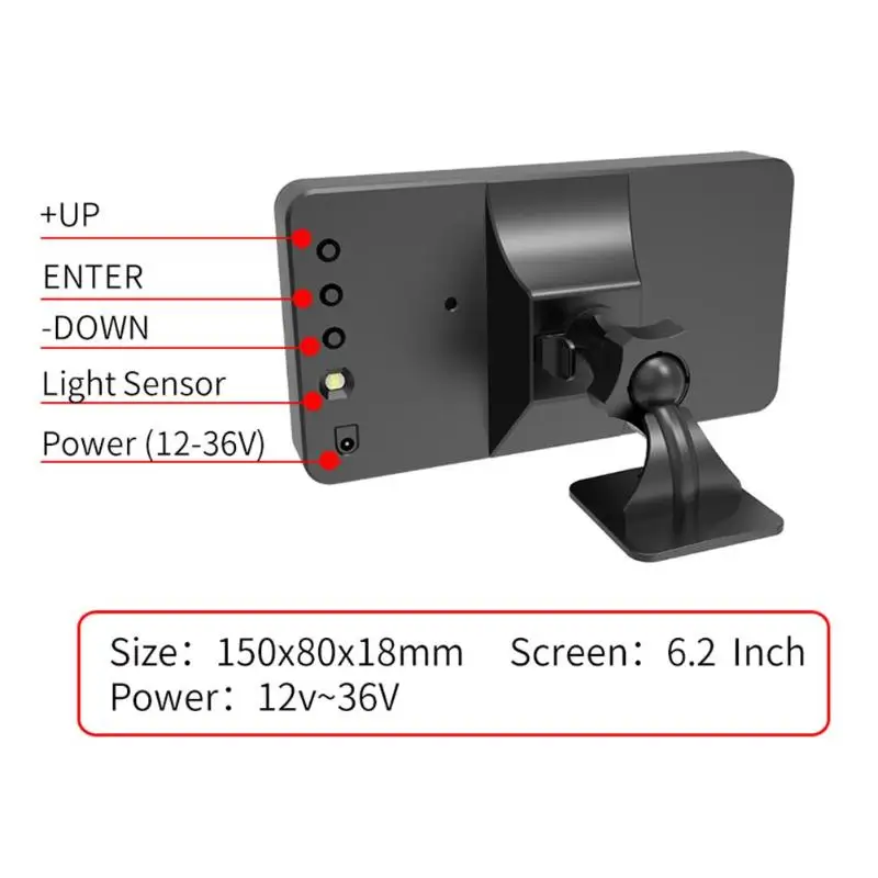 Автомобильный HUD-дисплей VODOOL C1090 GPS большой экран дисплей C80 C90 км/ч отображение