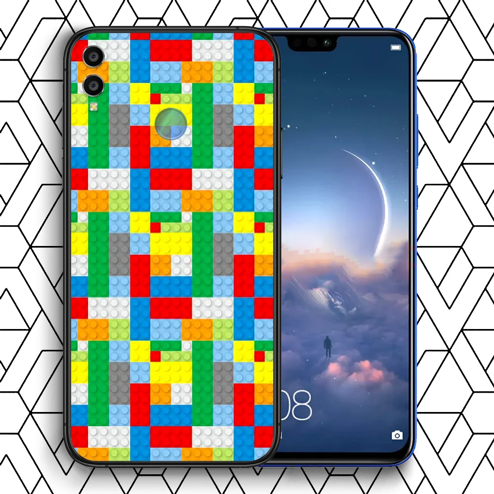 

Legos block Popular toys Phone Case Cover Hull For HUAWEI Honor 7a 8s 8a 8x 9 9x 10 20 i Lite Pro black Funda Luxury Cell Tpu