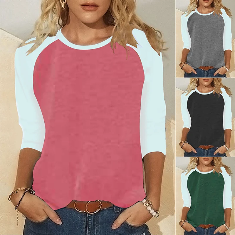 

Patchwork Casual Harajuku 5XL Oversized T-shirt Women's Clothing Vintage Aesthetic Y2k Top Fashion Long Sleeve T-shirts Female