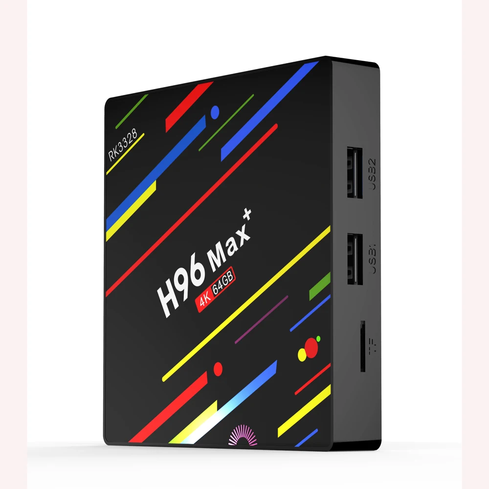 H96 Max Plus Smart Android 9,0 tv Box 4 ГБ 32 ГБ 64 Гб RK3328 медиаплеер 4K голосовой помощник Google Netflix Youtube H96MAX 2GB16GB