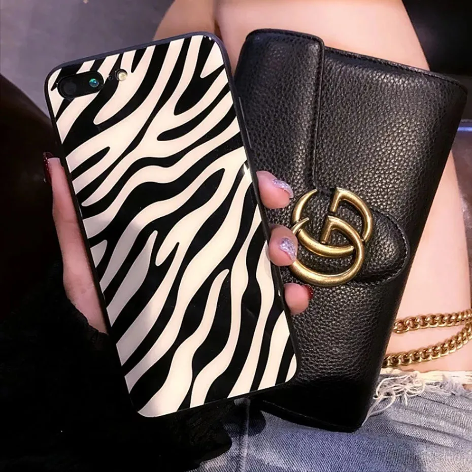 Модный леопардовый узор из закаленного стекла Роскошный чехол для телефона iphone 11