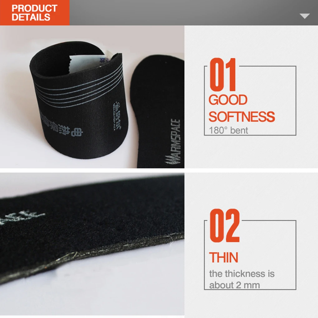Стельки для обуви с подогревом от USB, 1 пара от AliExpress WW