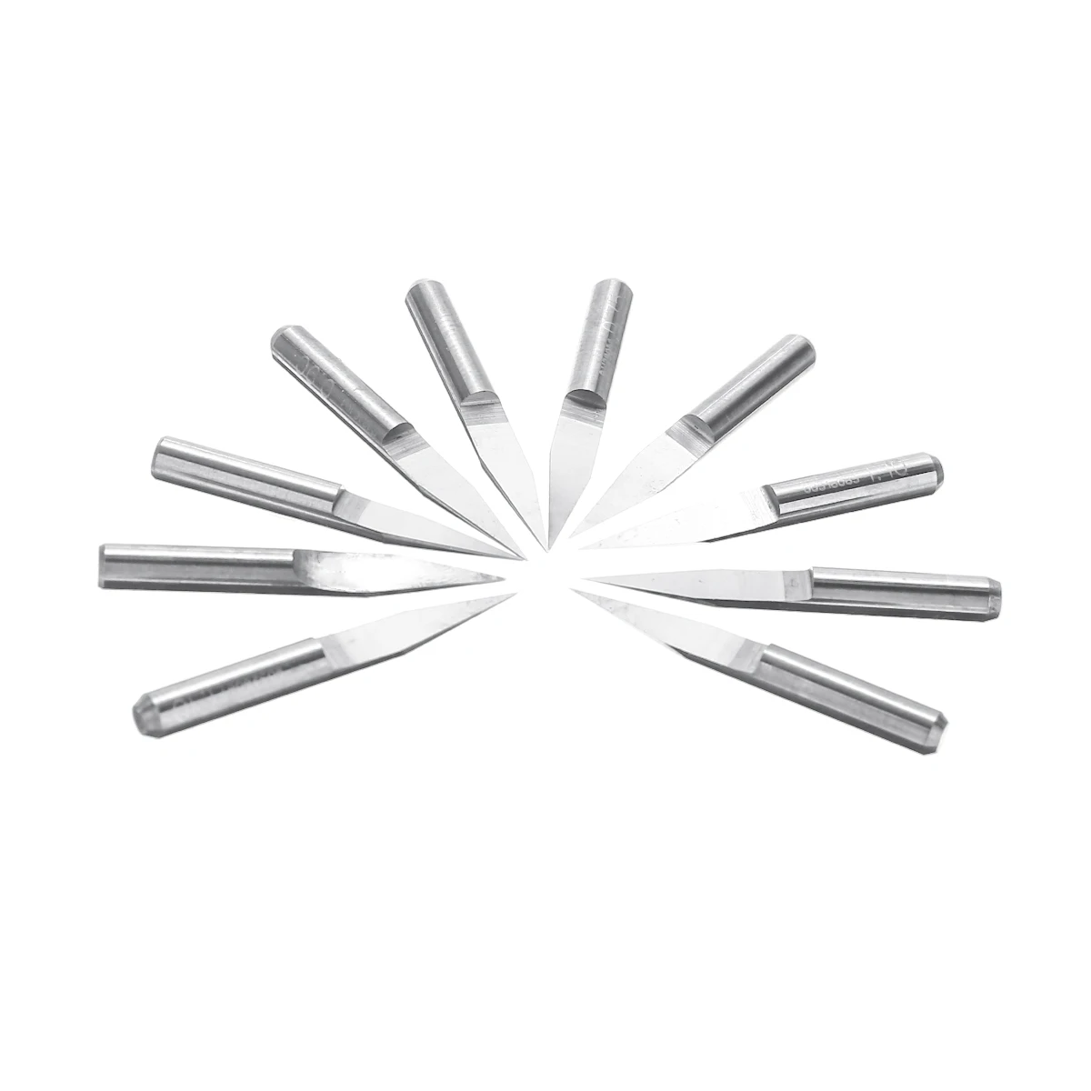 10 шт. набор гравировальных бит из карбида хвостовика 3 175 мм с наконечником 20