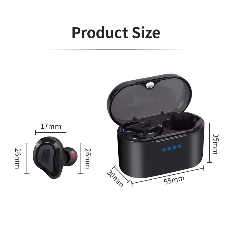 TWS Bluetooth наушники гарнитура 5,0 True беспроводной стерео мини один и двойной вход Водонепроницаемый Анти-потоотделение Спортивная гарнитура