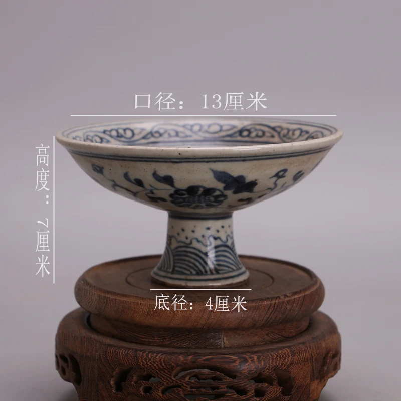 

Collection Chinese Antique Blue White Porcelain Painting Animal Kylin Flower Fruit Plate Iiving Room Decoration Home Gift