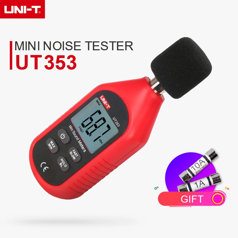 UNI-T UT353 Мини цифровой измеритель уровня звука 30 130 дБ Тестер шума с Заводской ценой UT353 Metro диагностические инструменты