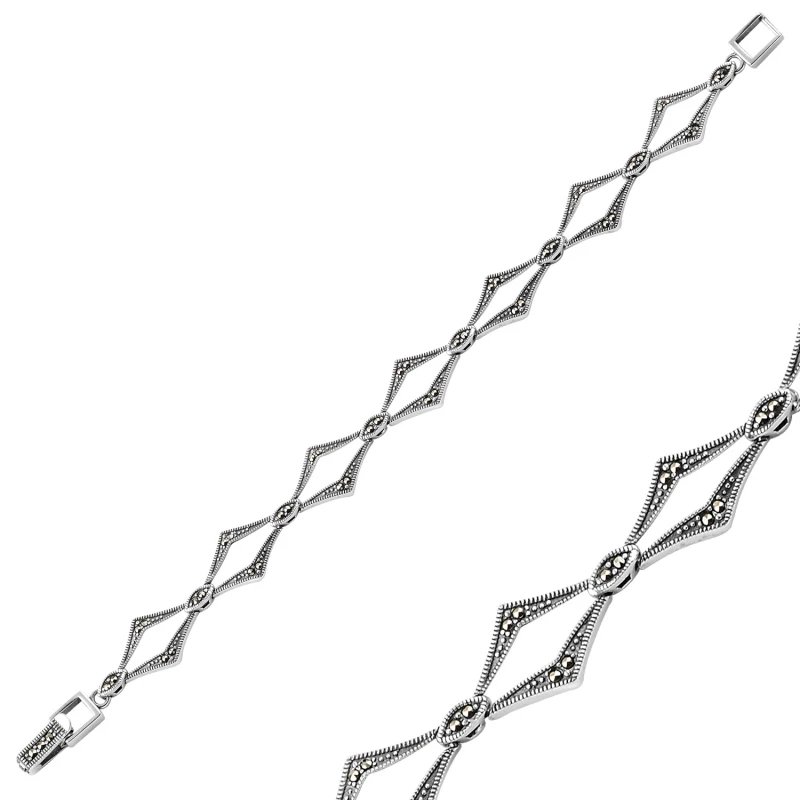 

Silverlina Silver Marcasite Sterling Bracelet