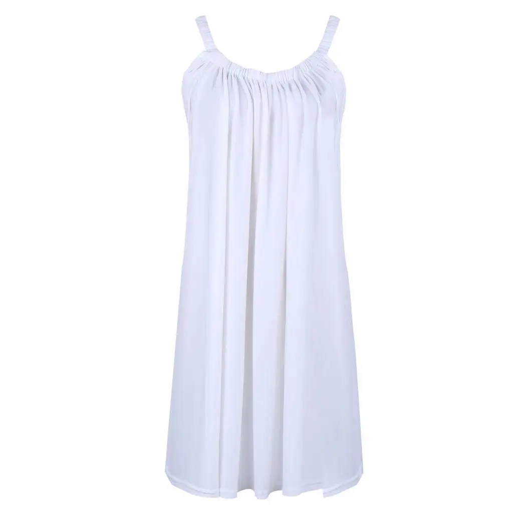 Женские вечерние мини-рубашки с лямкой на шее без рукавов каждый день Летний