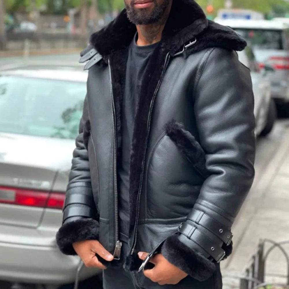 

Leather Jacket Leather Jacket 2021 Autumn Winter Fashion Casual Zipper Plus Velvet Thicken Warm Long Sleeve Western Style Mens