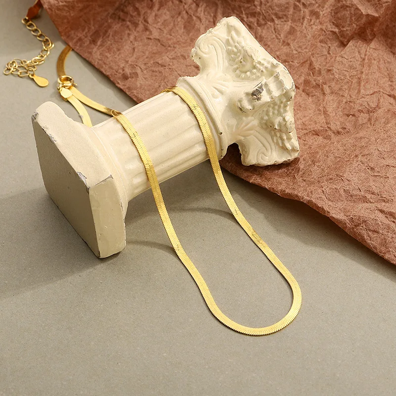 

Lispector 925 Sterling Silver Hip Hop Snake Chain Choker Necklaces for Women Minimalist Punk Matching Necklace Female Jewelry