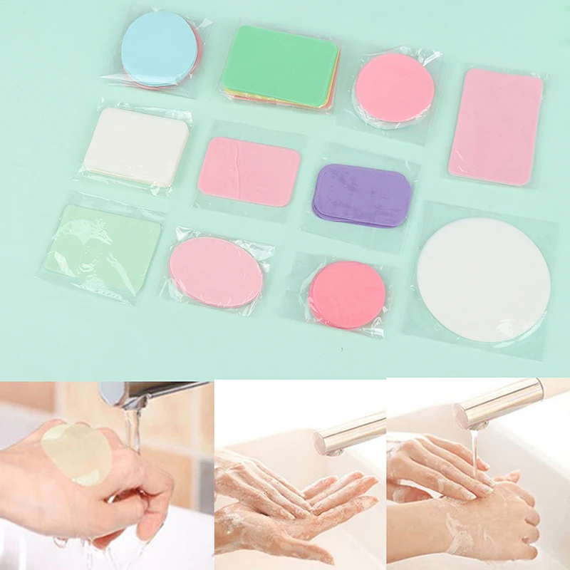 

15-100Pcs Disinfecting Paper Soaps Washing Hand Slice Sheets Foaming Soap Paper