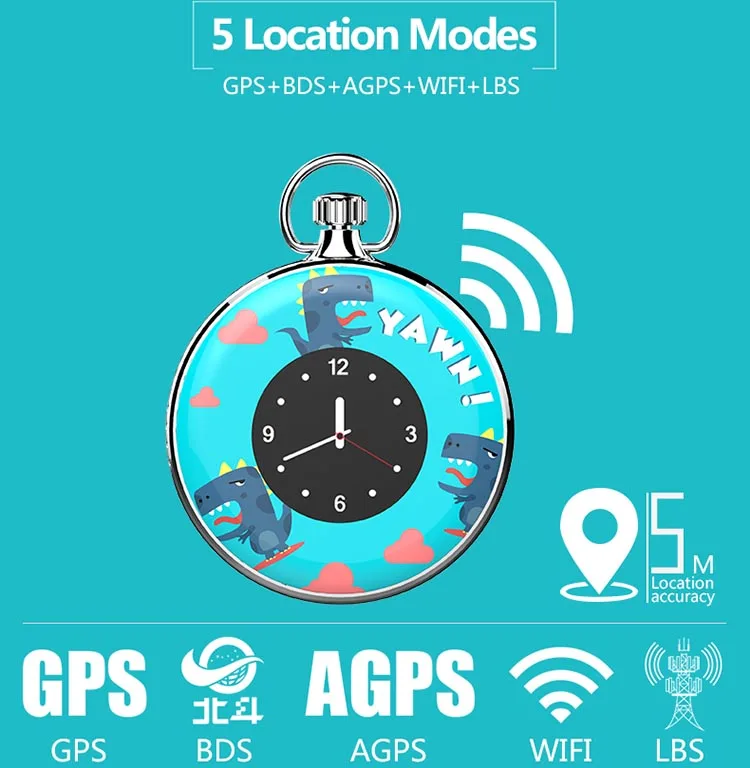 Супер мини и светильник детский gps трекер водонепроницаемые Подвесные часы L70S SOS