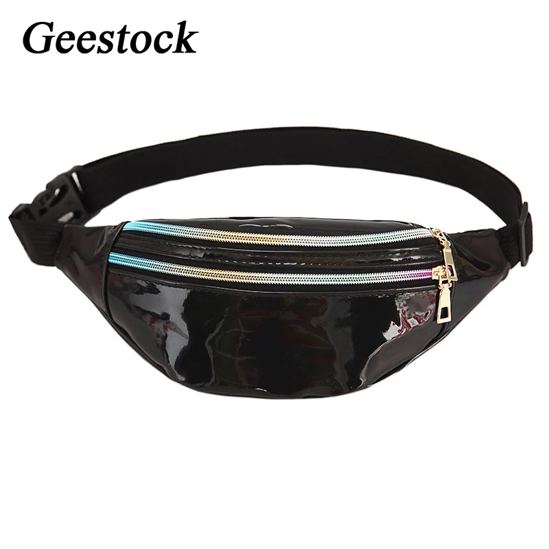 Забавная поясная сумка Geestock голографические Блестки для женщин нагрудная