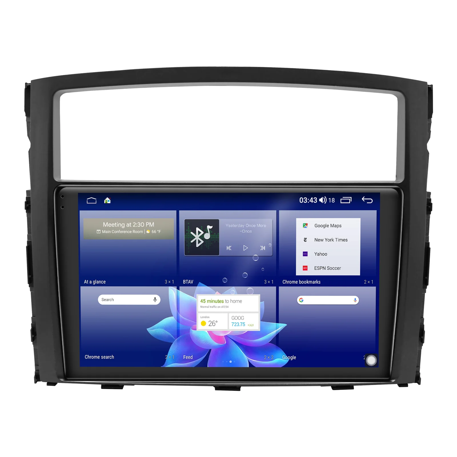 저렴한 9 인치 안드로이드 10 카 내비게이션 시스템 중앙 멀티미디어 1 Din 오토라디오 무선 카플레이 와이파이 4G 미쓰비시 파제로 2006-2014 용, Android 10 차량용 네비게이션 시스템