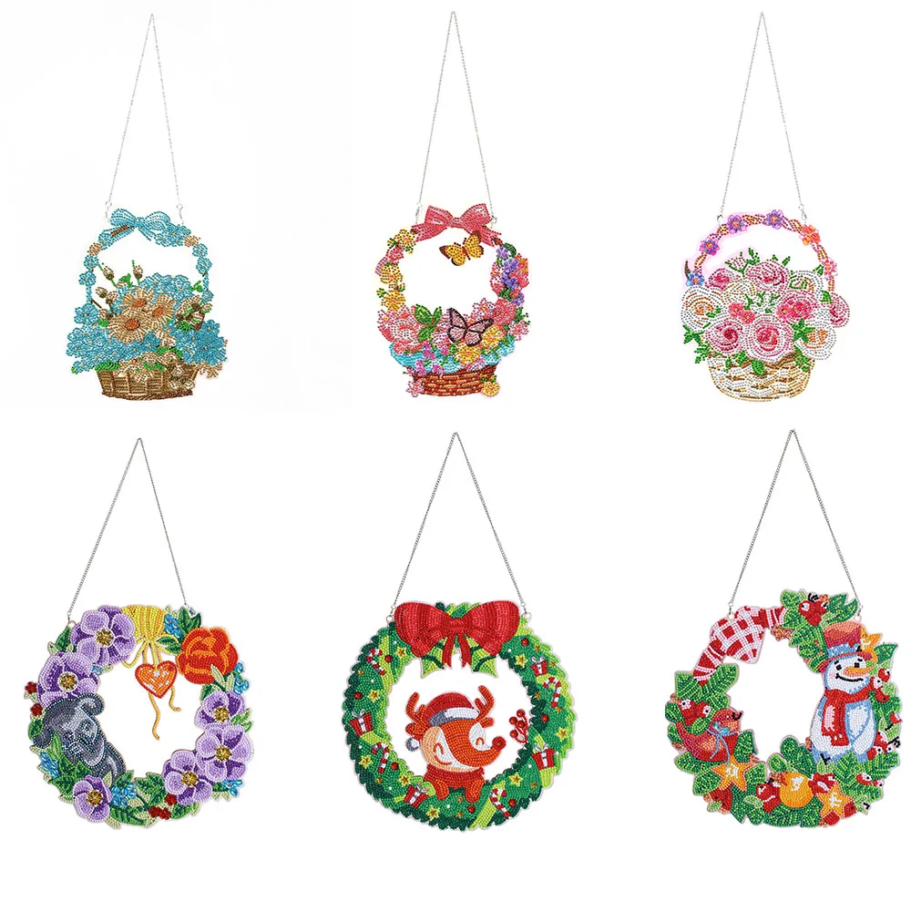 

Набор для творчества из страз, настенный венок особой формы для окон и дверей, Рождественское украшение для дома