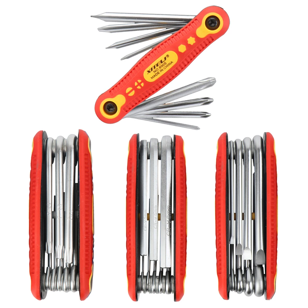 8 в 1 набор складных шестигранных ключей|Отвертка| |