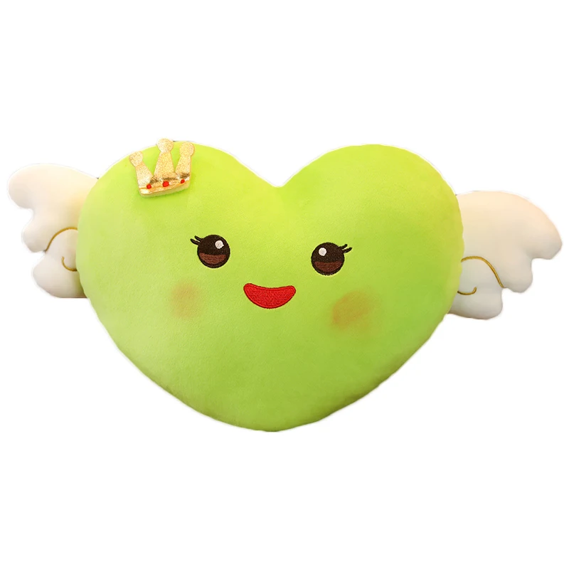 50 см 7 цветов Kawaii сердце с крыльями ангела плюшевая игрушка подушка мягкие чучела