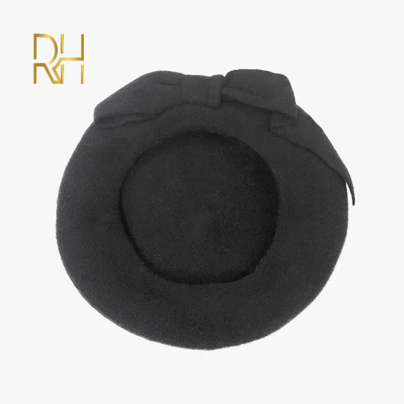 Женская осенне-зимняя однотонная вязаная шапка-берет | Аксессуары для одежды