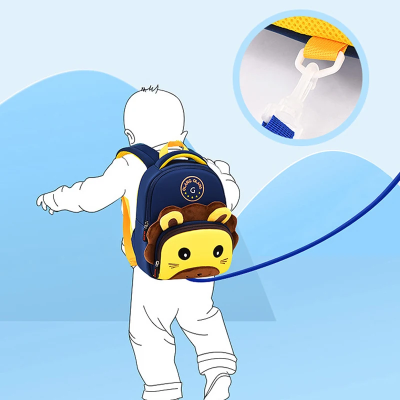 Kids cartoon cute lion backpack Animal Kindergarten children mochila Infant school bags baby girls boys schoolbag Preschool Bags