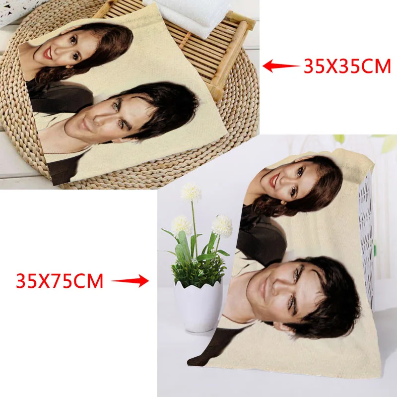 Квадратное Полотенце Дневники вампира Размеры 35x35 см 35x75 | Дом и сад