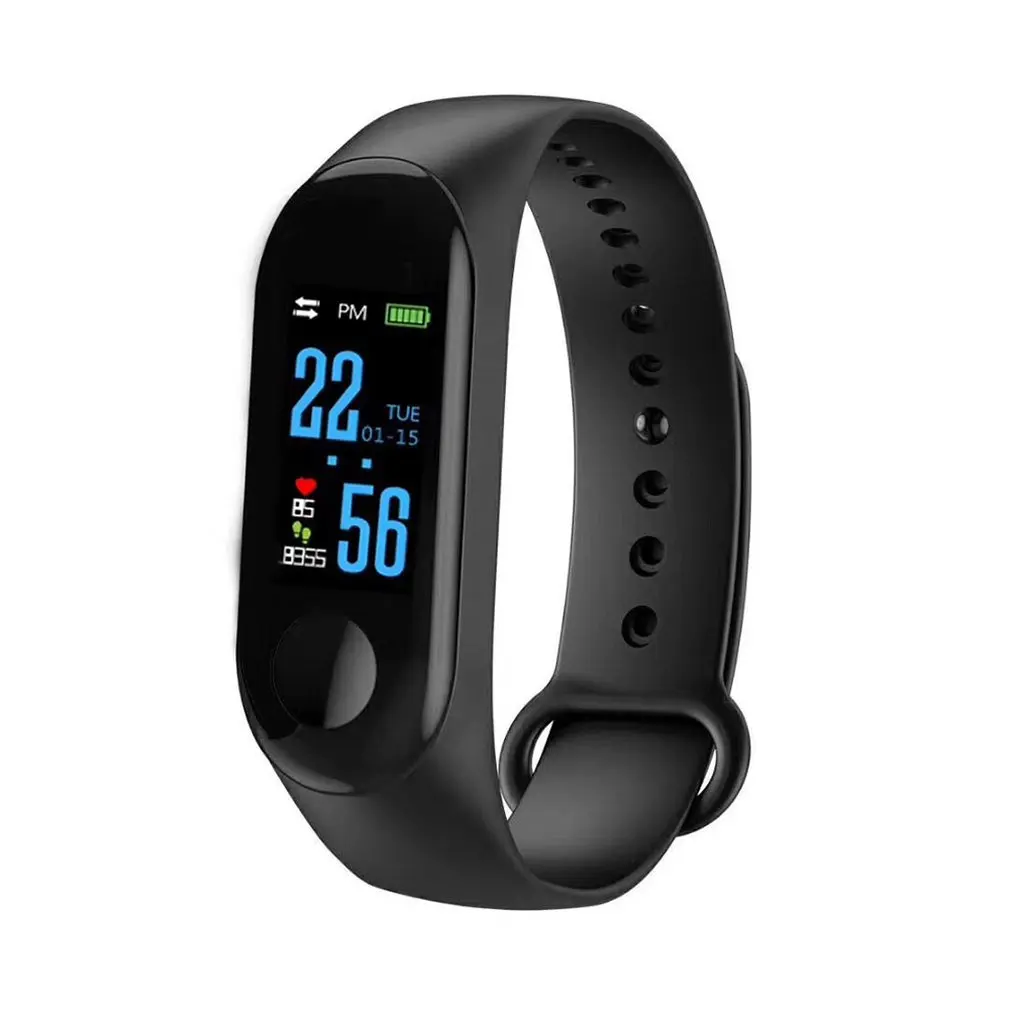 M3 Smart Bracelet Color Screen IP68 Waterproof Heart Rate Blood Pressure Monitor Tracker Replaceable Watch For Android IOS 2019 |
