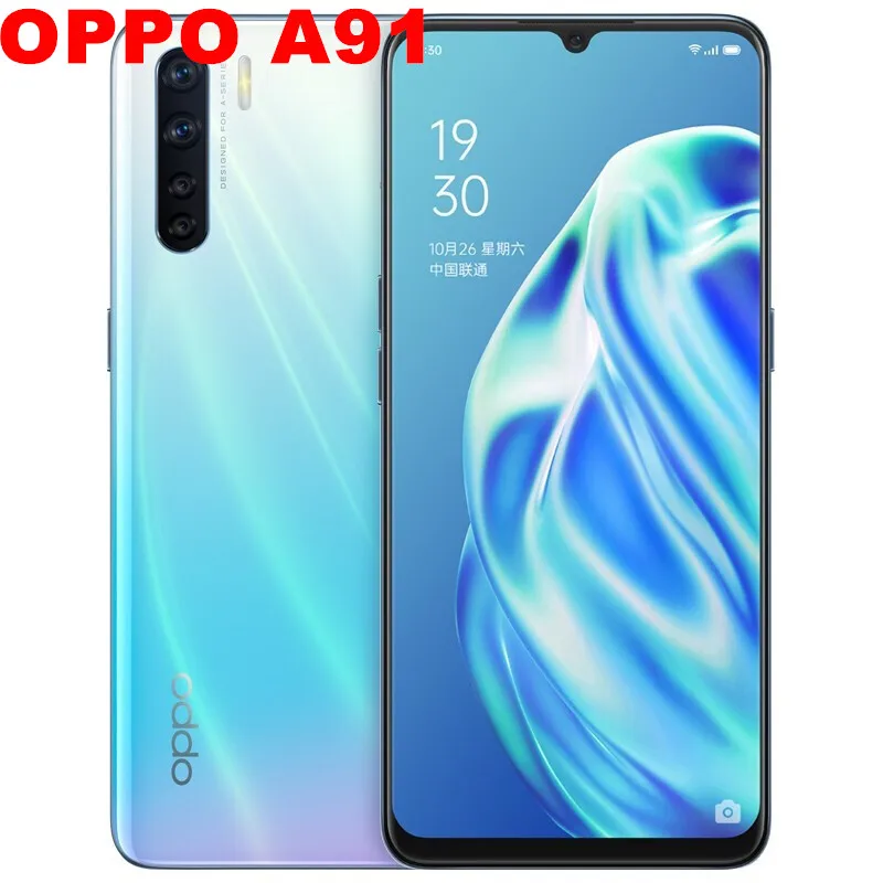 Быстрая доставка DHL Смартфон Oppo A91 Android 9 0 6 4 &quotAMOLED Helio P70 8 ГБ ОЗУ 128 Гб ПЗУ 48.0MP 5 камер