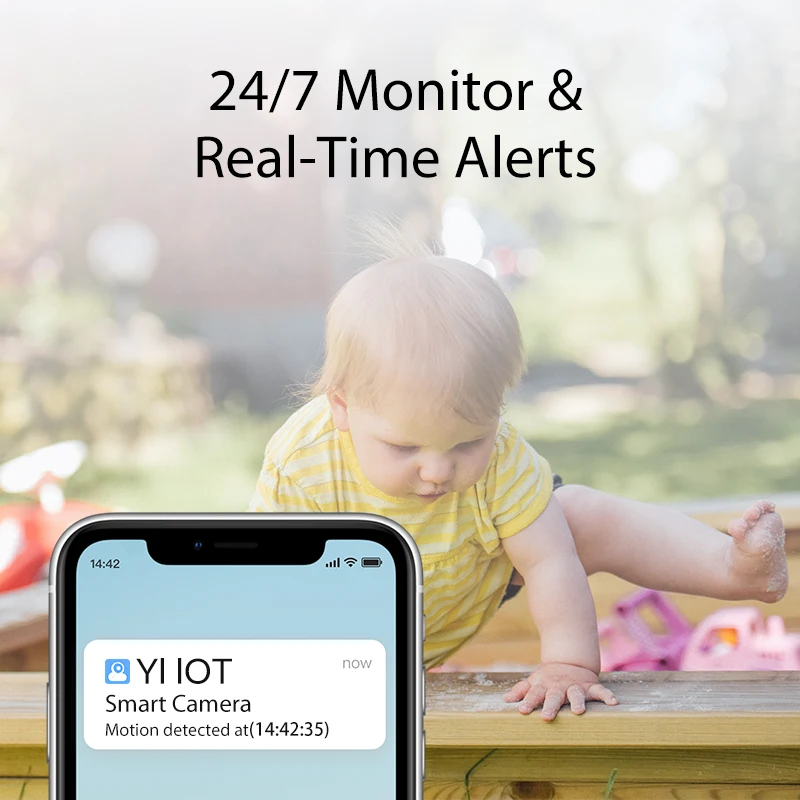 Камера наружного видеонаблюдения YI IoT | Широкое разрешение Full HD 1080P