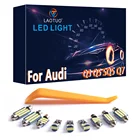 100% для Audi Q3 8U Q5 8R SQ5 Q7 4L светодиодный интерьерный Купол Карта багажник перчаточный ящик туалетное зеркало светильник комплект Canbus светильник