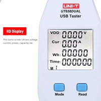 usb power meter lcd usb tester detector voltmeter ammeter digital power capacity testerut658a real time monitoring