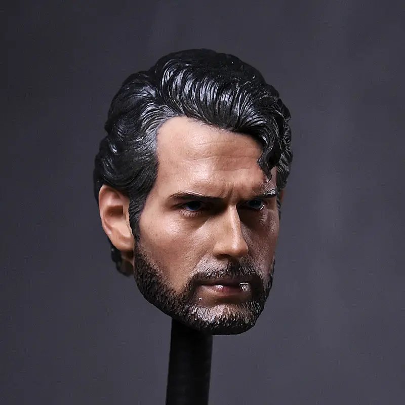 

Мужской солдат в масштабе 1:6, скульптура с головой из ПВХ Генри Карвера, модель без шеи, подходит для 12-дюймовой подвижной экшн-фигурки, куклы