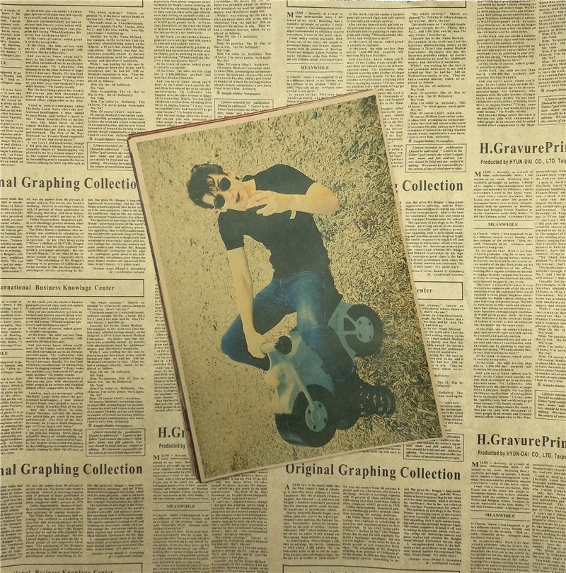 Винтажный постер арктические обезьяны коричневая бумага европейский и