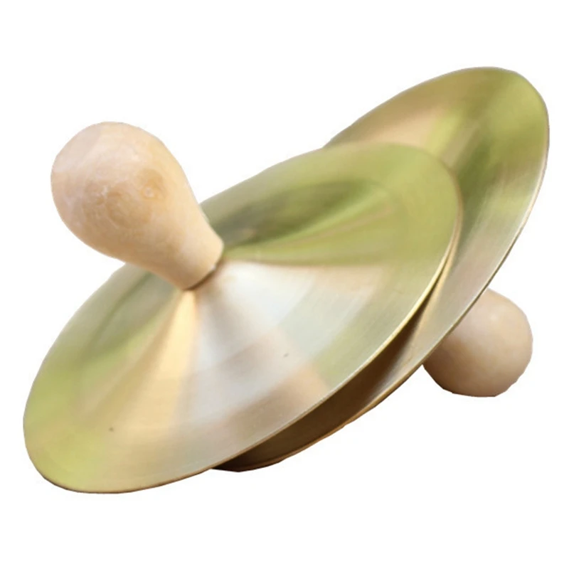 

HOT SALE 9Cm Hand Percussion Copper Cymbals Children Musical Instrument Education Toys Brass