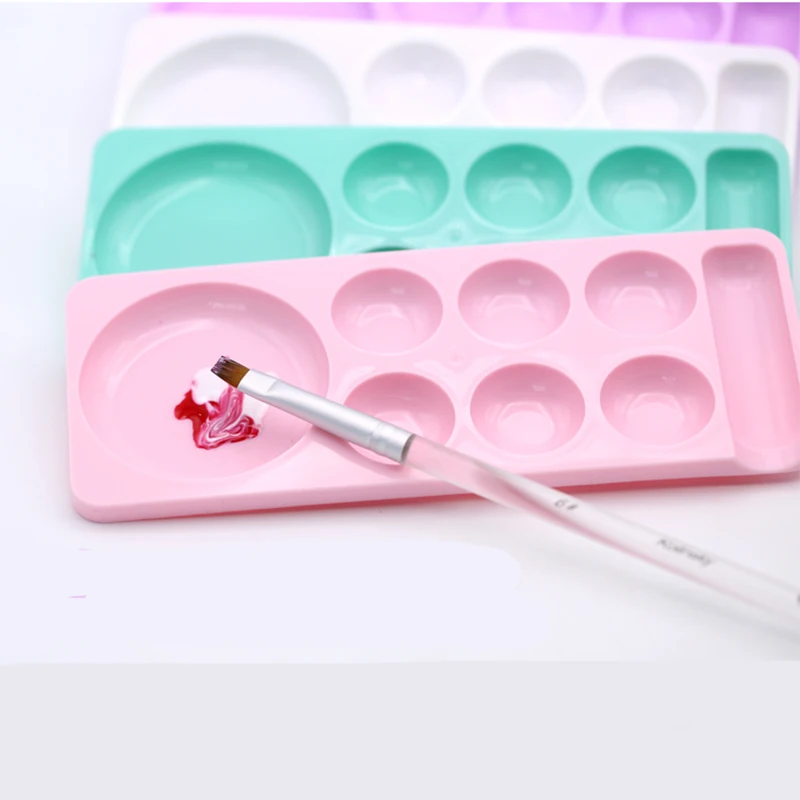 Пластиковые инструменты для ногтей посуда многоцелевая цветовая палитра