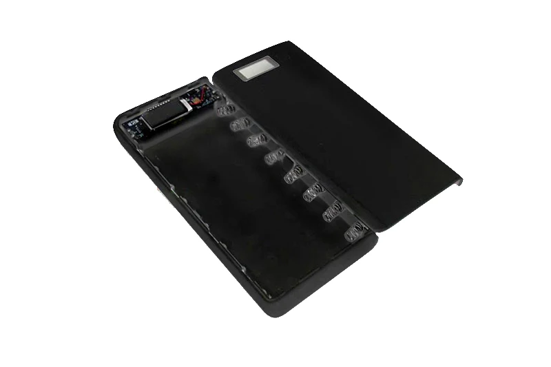 Black DIY power Bank 18650 чехол для аккумулятора power Bank коробка для хранения батареи блок питания зарядное устройство чехол для iPhone 6 6S Plus Xiaomi - Color: Black