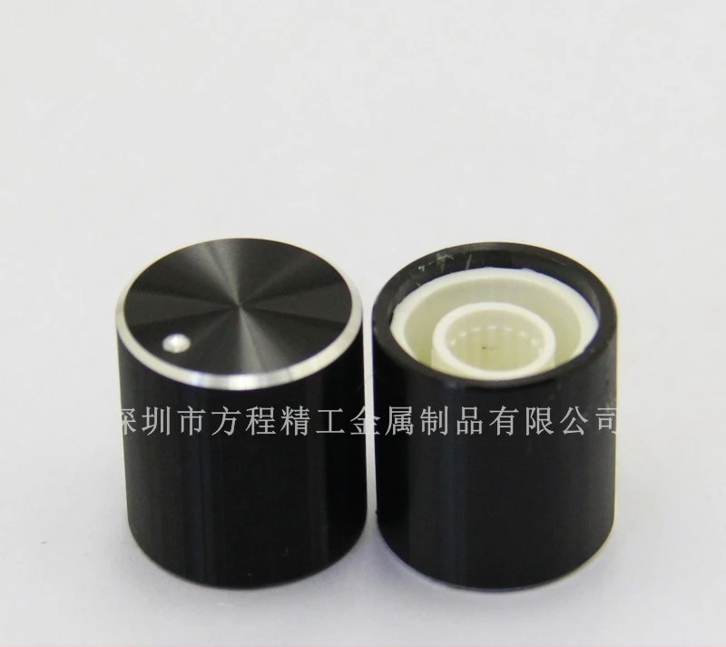 15 шт. алюминиевый пластиковый колпачок Ручка потенциометра гладкая 15*16*6 мм