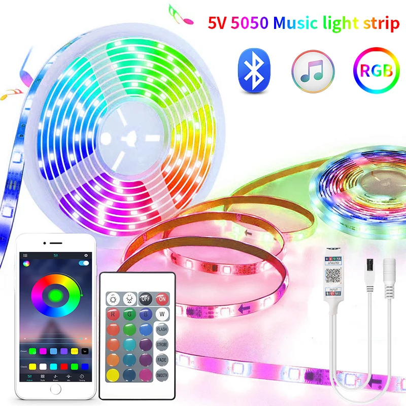 Светодиодная RGB лента SMD 5050, 20 м, 10 м, 5 м