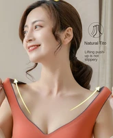 2021 thailand latex underwear ladies vest style sports yoga breathable comfortable bra no steel ring no marking bra
